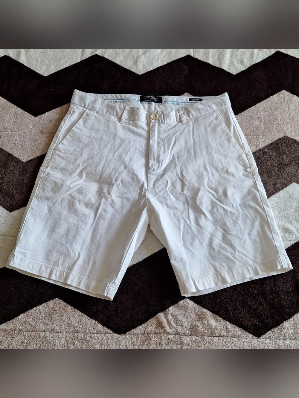 Scotch & Soda Amsterdam Men's Casual Cotton-blend Chino Shorts